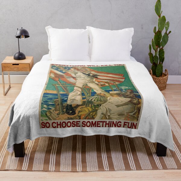 Item preview, American Navy Everything Will Kill You So Choose Something Fun designed and sold by SabineFBusch.