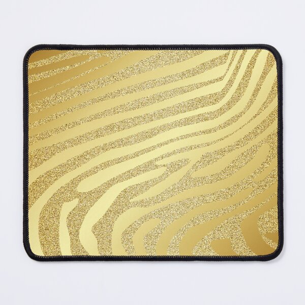 Item preview, Metallic Gold Zebra-Skin Stripes On Gold Glitter designed and sold by IZiets.