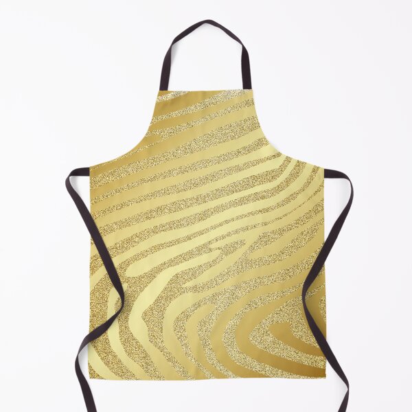 Item preview, Metallic Gold Zebra-Skin Stripes On Gold Glitter designed and sold by IZiets.