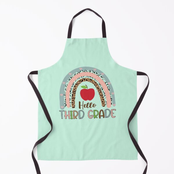 Item preview, hello Third Grade Teacher rainbow shirt designed and sold by HappyBright.