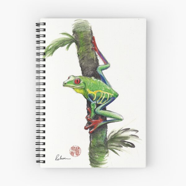 Item preview, RED-EYED TREE FROG - watercolor painting designed and sold by Rebecca Rees.