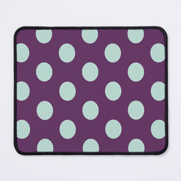 Item preview, Large MINT GREEN and AUBERGINE PURPLE POLKA DOTS designed and sold by RachelMacht.