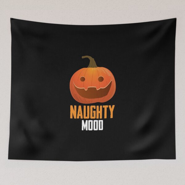 Item preview, Naughty Mood Halloween Pumpkin Pumpkins With Faces designed and sold by Nessshirts.