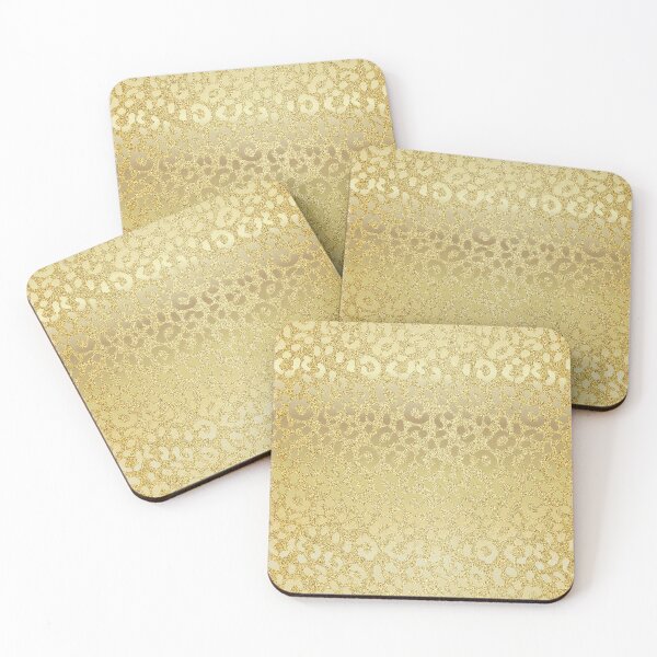 Item preview, Leopard Skin In Metallic Gold On Gold Glitter Background Graphic Design designed and sold by IZiets.