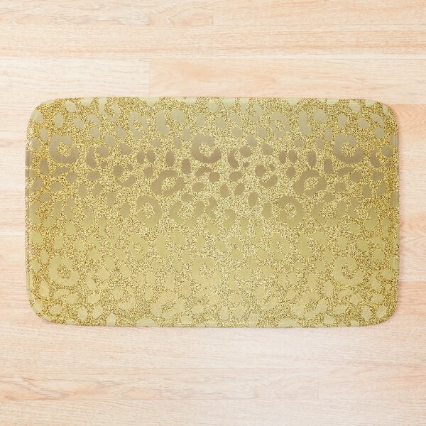 Item preview, Leopard Skin In Metallic Gold On Gold Glitter Background Graphic Design designed and sold by IZiets.