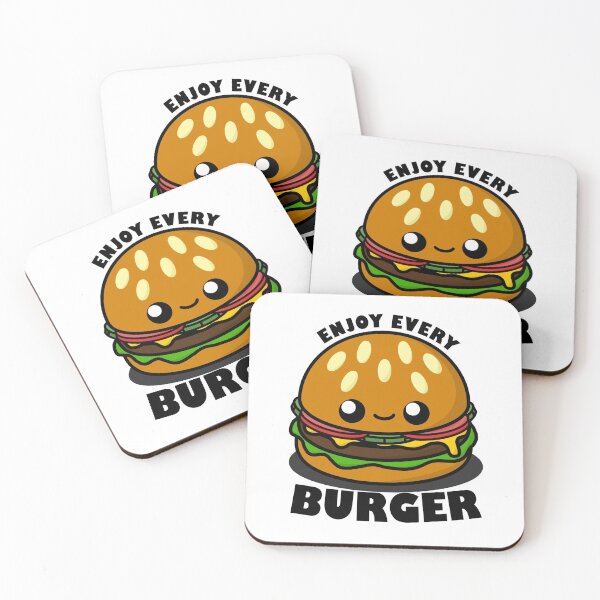 Item preview, Cute Cartoon Burger || Hamburger || Enjoy Every Burger designed and sold by cookingwithten.