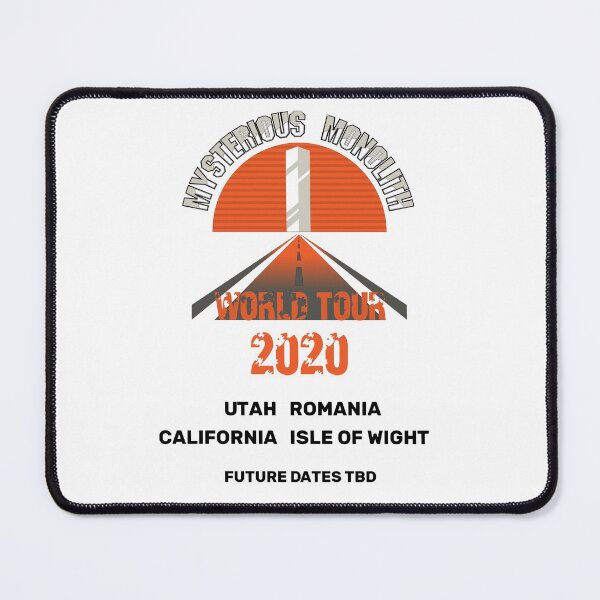 Item preview, Mysterious Monolith World Tour 2020 (orange, black) designed and sold by SolidEarthArt.