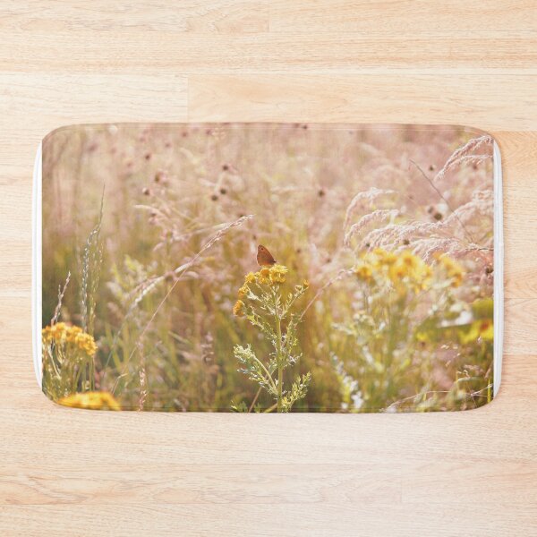 Item preview, Butterfly on a yellow flower in a pink field designed and sold by EdgyDesignForU.