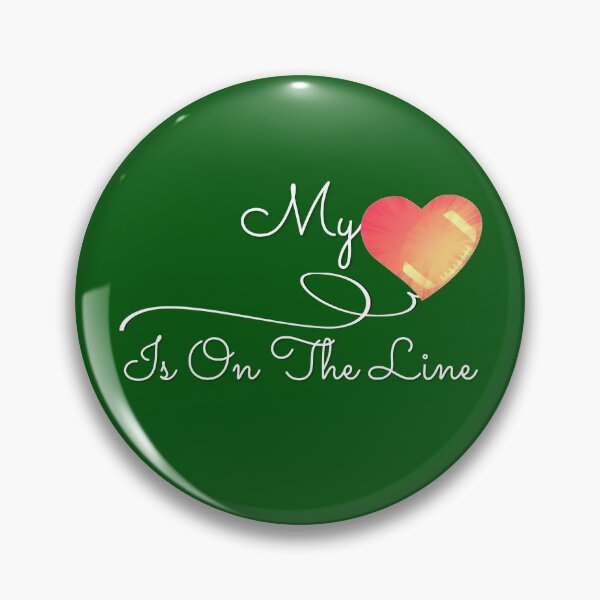 Item preview, Football My Heart Is On The Line shirt designed and sold by hanlynstyle.