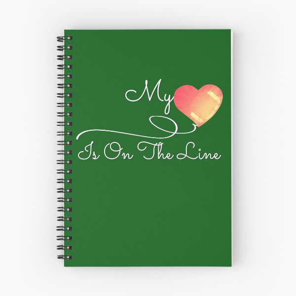 Item preview, Football My Heart Is On The Line shirt designed and sold by hanlynstyle.