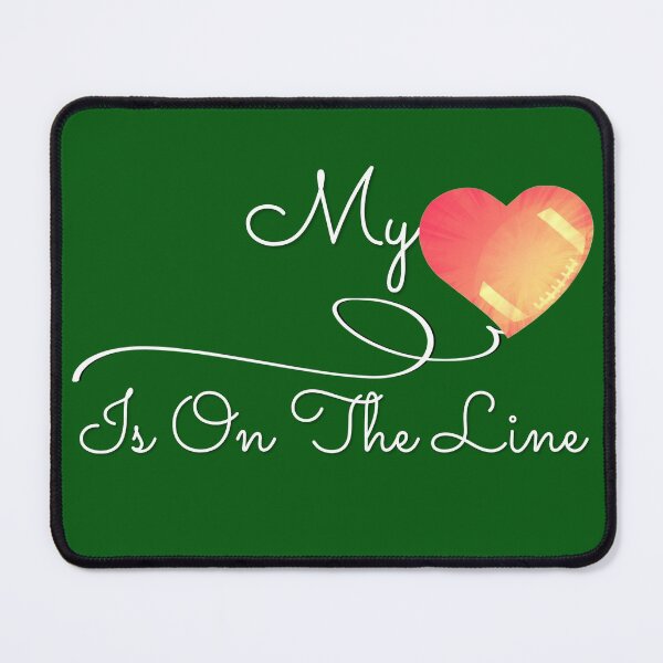 Item preview, Football My Heart Is On The Line shirt designed and sold by hanlynstyle.