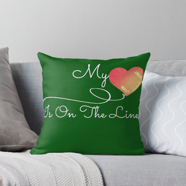Item preview, Football My Heart Is On The Line shirt designed and sold by hanlynstyle.