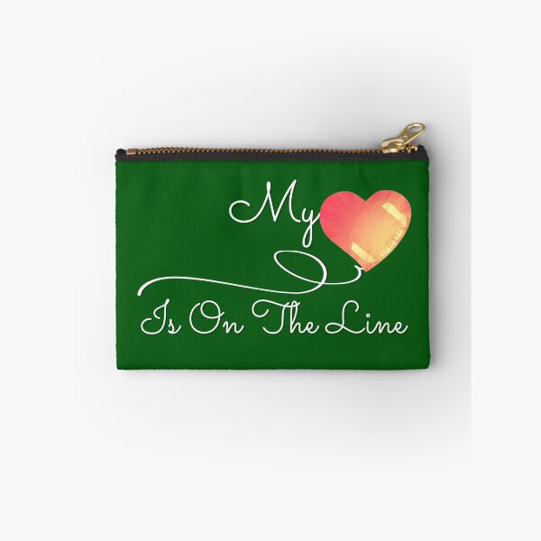 Item preview, Football My Heart Is On The Line shirt designed and sold by hanlynstyle.