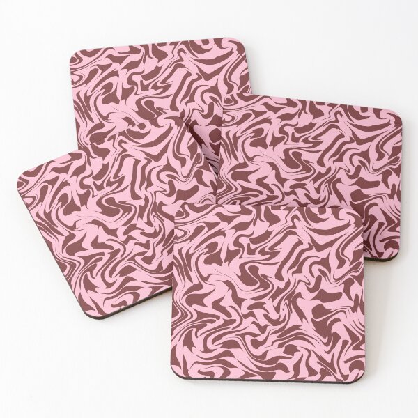 Item preview, Pink and brown swirl print designed and sold by rheabhargava.