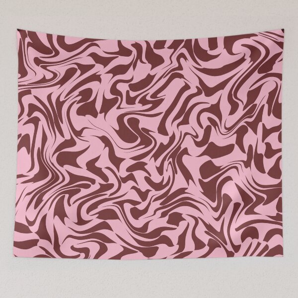 Item preview, Pink and brown swirl print designed and sold by rheabhargava.
