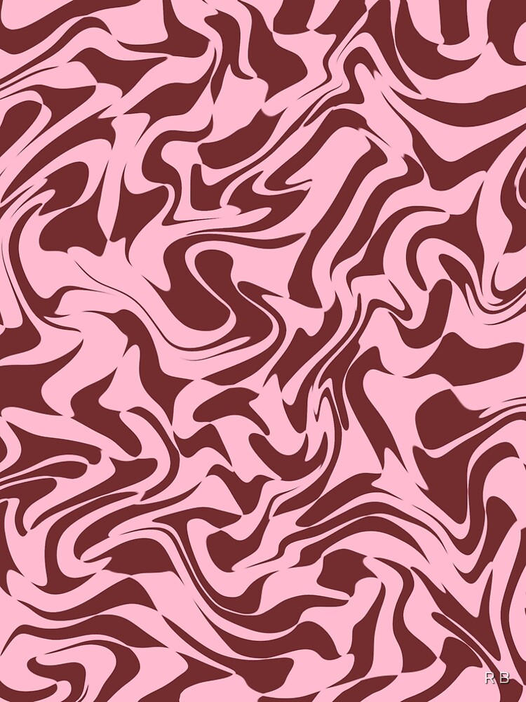 Pink and brown swirl print" A-Line Dress for Sale by rheabhargava |  Redbubble