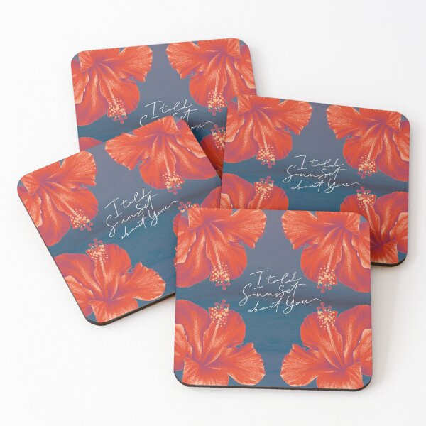 Item preview, 4 Hibiscus -  I Told Sunset About You - Flowers designed and sold by marina ralston.