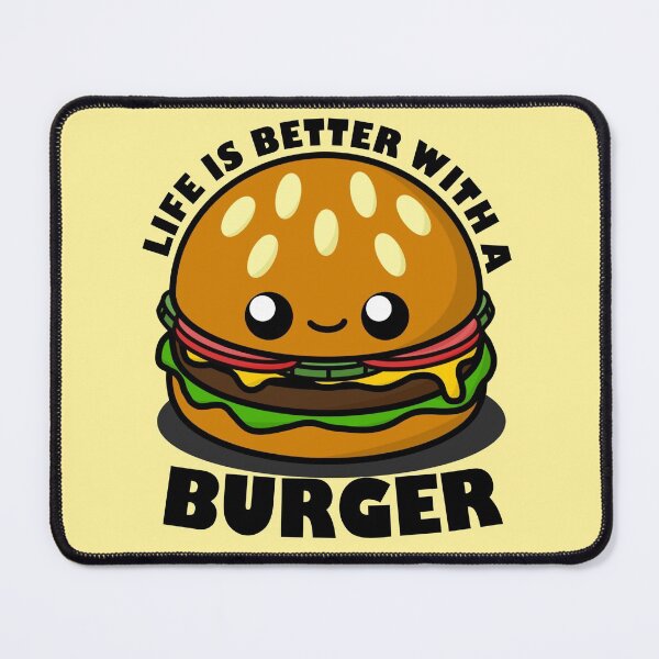 Item preview, Cute Cartoon Burger || Hamburger || Life is better with a burger designed and sold by cookingwithten.