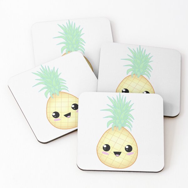 Item preview, kawaii pineapple designed and sold by Ducttapeduchess .