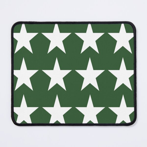 Item preview, Large WHITE and PINE GREEN STARS  designed and sold by RachelMacht.