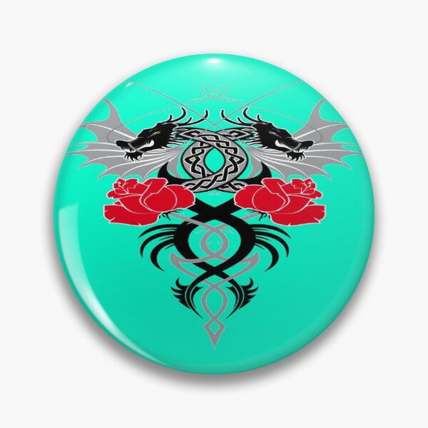 Item preview, DRAGON EN ROSES designed and sold by farfalla68.