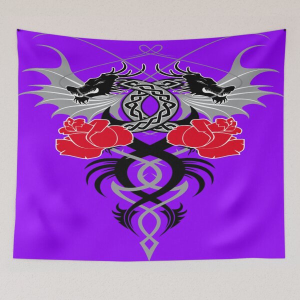 Item preview, DRAGON EN ROSES designed and sold by farfalla68.
