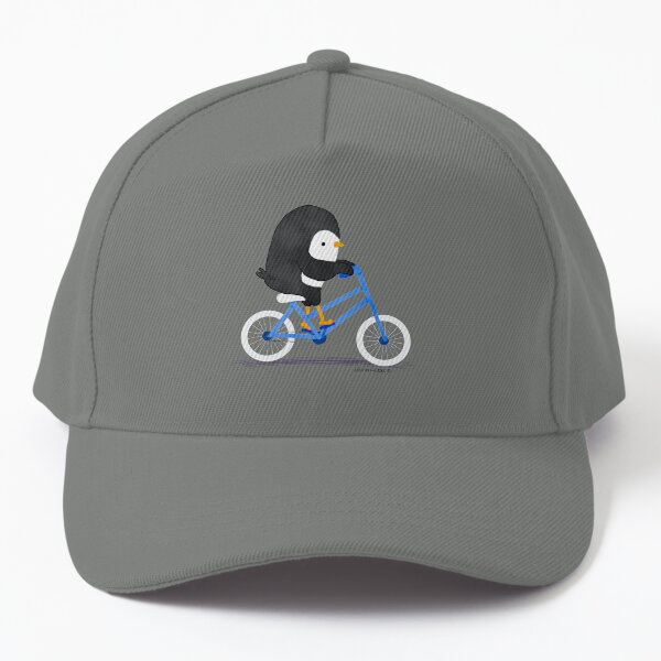 Penguin on a Bike 2 Baseball Cap