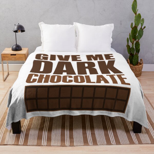 Item preview, Give Me Dark Chocolate White Background - Sweet Healthy Treat Dessert Foods designed and sold by artfulnotebook.