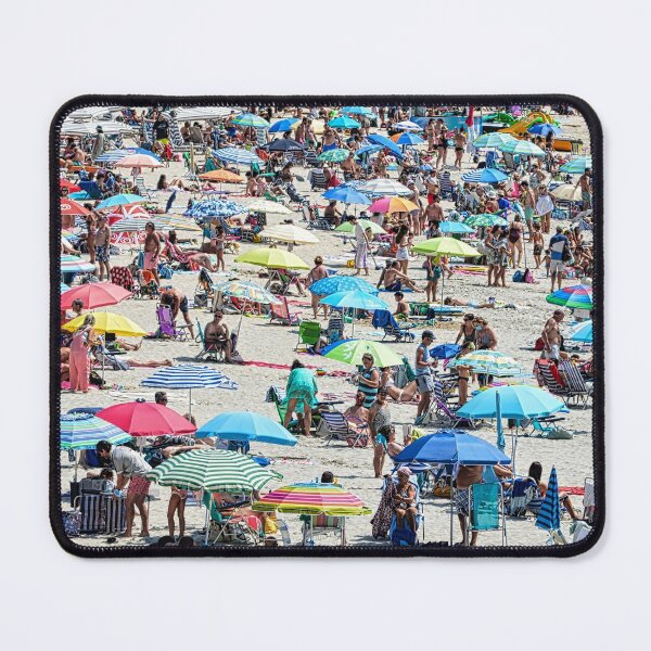 Item preview, Spanish Beach - Beach in Spain with Colorful Umbrellas designed and sold by Sailmates Reflections.