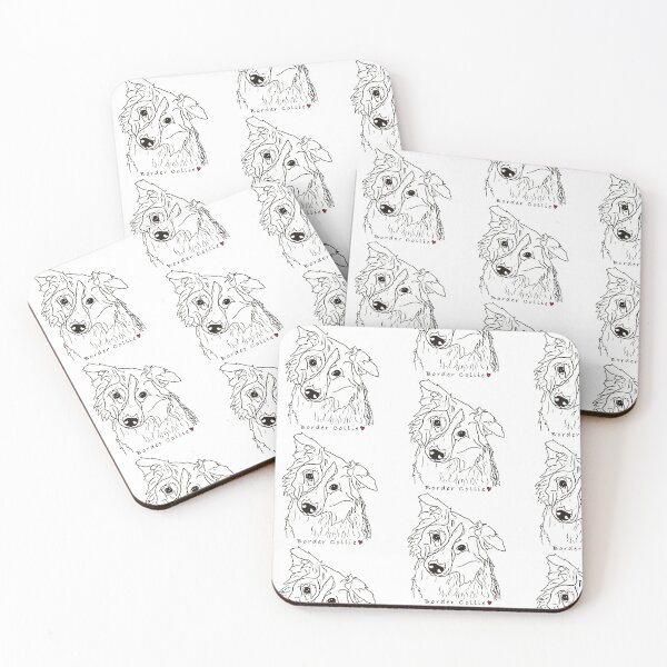 Item preview, Border Collie line drawing  designed and sold by DesignedByEmma1.