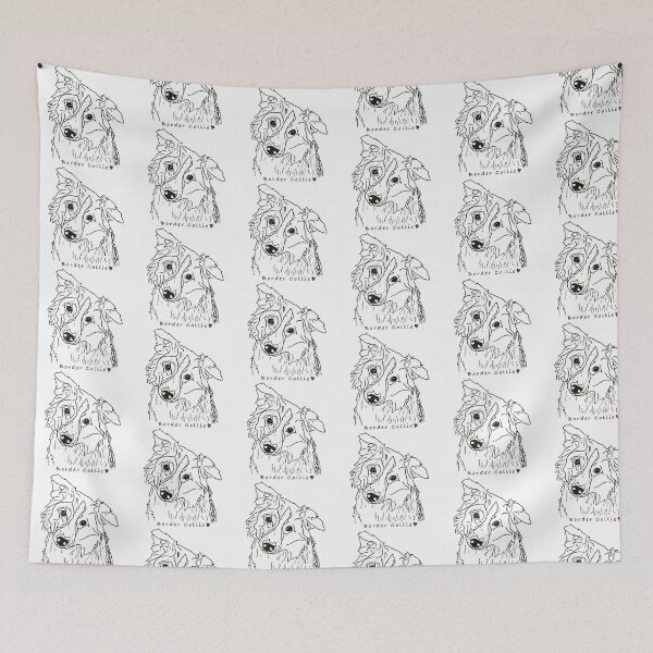 Item preview, Border Collie line drawing  designed and sold by DesignedByEmma1.