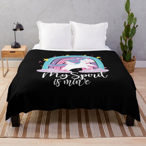 Artikelvorschau, My Spirit is my - schönes Einhorn mit Regenbogen entworfen und verkauft von cruzzcreation.