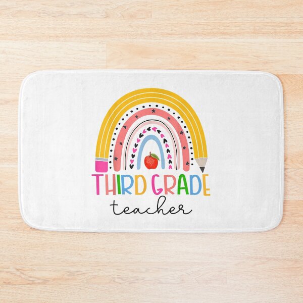 Item preview, Third Grade Teacher Back To School Boho Rainbow Leopard designed and sold by sharpbell.