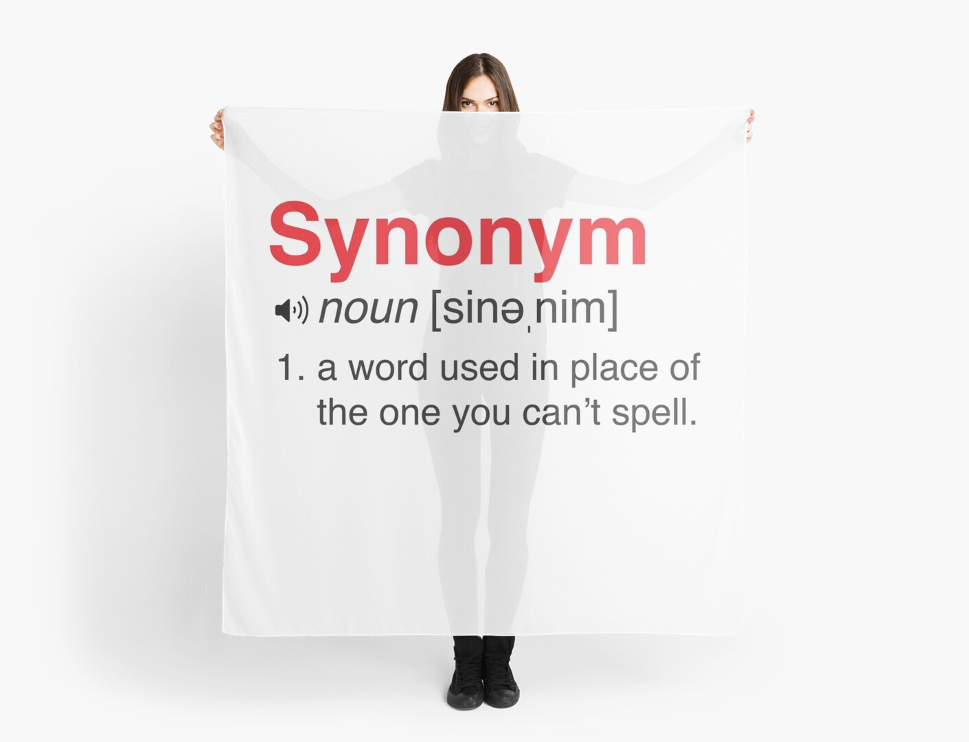 Funny Synonym Definition Scarf By Trends Redbubble