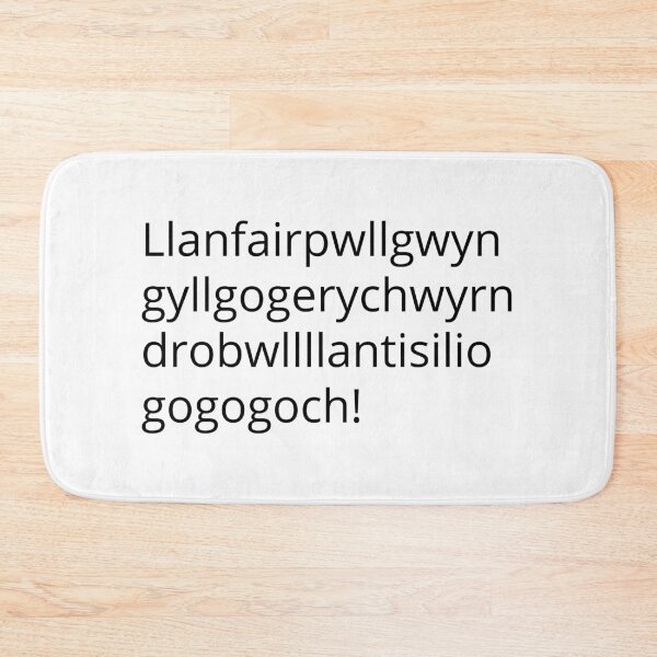 Item preview, LlanfairPG designed and sold by WelshStuff.