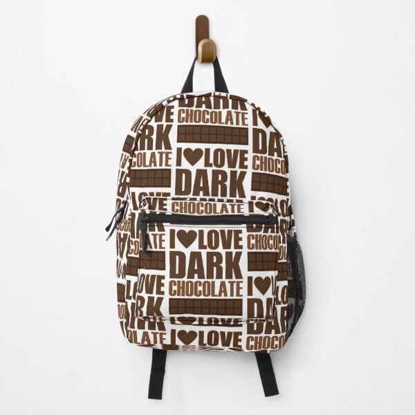 Item preview, I Love Dark Chocolate White Background - Sweet Healthy Treat Dessert Foods designed and sold by artfulnotebook.