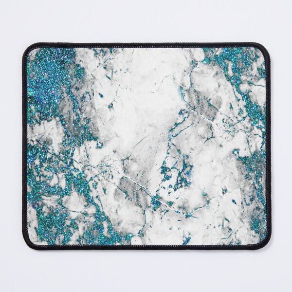 Item preview, Turquoise Blue Glitter Pattern Luxury Marble designed and sold by GlamourChick.