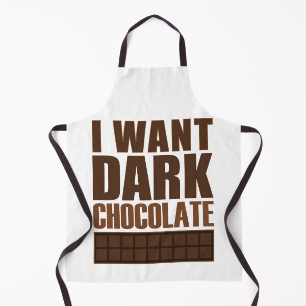 Item preview, I Want Dark Chocolate White Background - Sweet Healthy Treat Dessert Foods designed and sold by artfulnotebook.