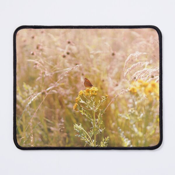 Item preview, Butterfly on a yellow flower in a pink field designed and sold by EdgyDesignForU.