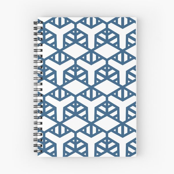 Item preview, Blue and White Geometric Shape Tile Pattern - Hue Coordinates w/ Coloro / WGSN 2022 Spring / Summer Trending Color Atlantic Blue 115-35-20 designed and sold by ColorOfTheYears.