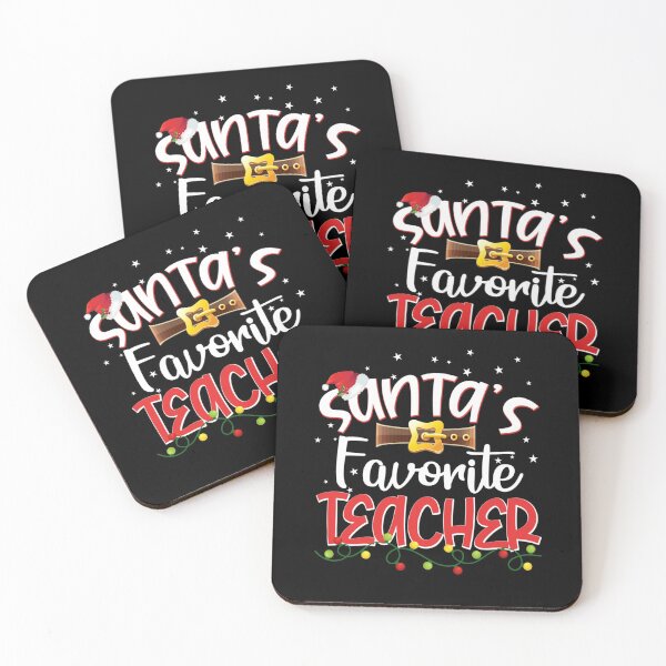 Item preview, Funny Santa's Favorite Teacher Christmas Long Sleeve  designed and sold by FidelmaShop.