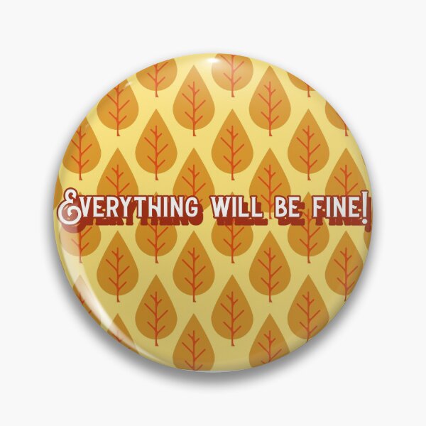 Item preview, Everything will be fine / floral pattern / positive quotes designed and sold by DomZo.