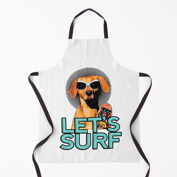 Item preview, dog on surfboard designed and sold by Nikmay Design.