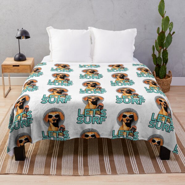 Item preview, dog on surfboard designed and sold by Nikmay Design.