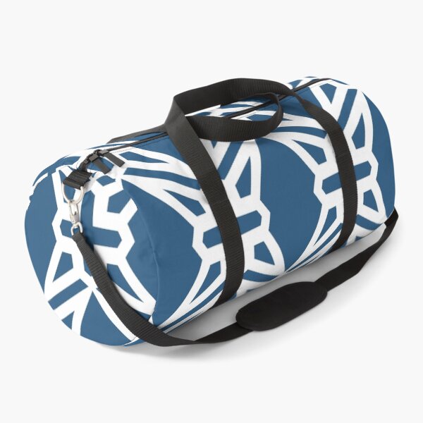 Item preview, Blue and White Geometric Shape Tile Pattern - Hue Coordinates w/ Coloro / WGSN 2022 Spring / Summer Trending Color Atlantic Blue 115-35-20 designed and sold by ColorOfTheYears.