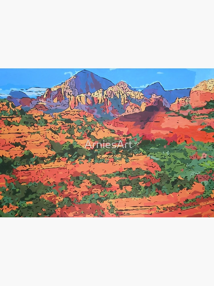 Sedona painting, red rock cheapest painting, desert painting, bell rock painting, original watercolor, 8x10 painting,11x14 painting