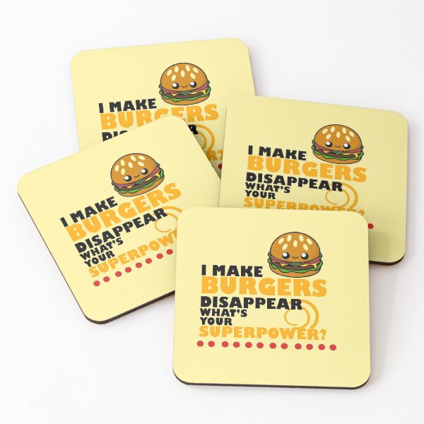 Item preview, Cute Cartoon Burger || Hamburger || I make burgers disappear, what's your super power? designed and sold by cookingwithten.