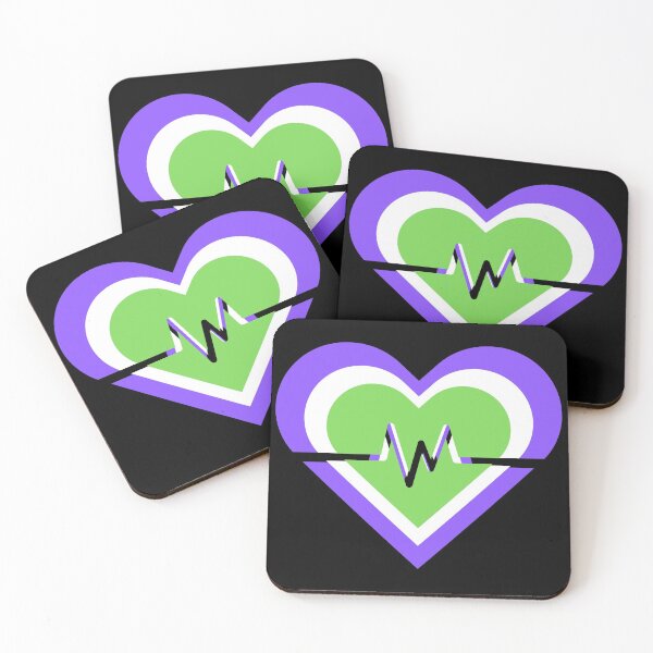 Item preview, Pride Flag Hearts - Genderqueer designed and sold by thesassypanda.