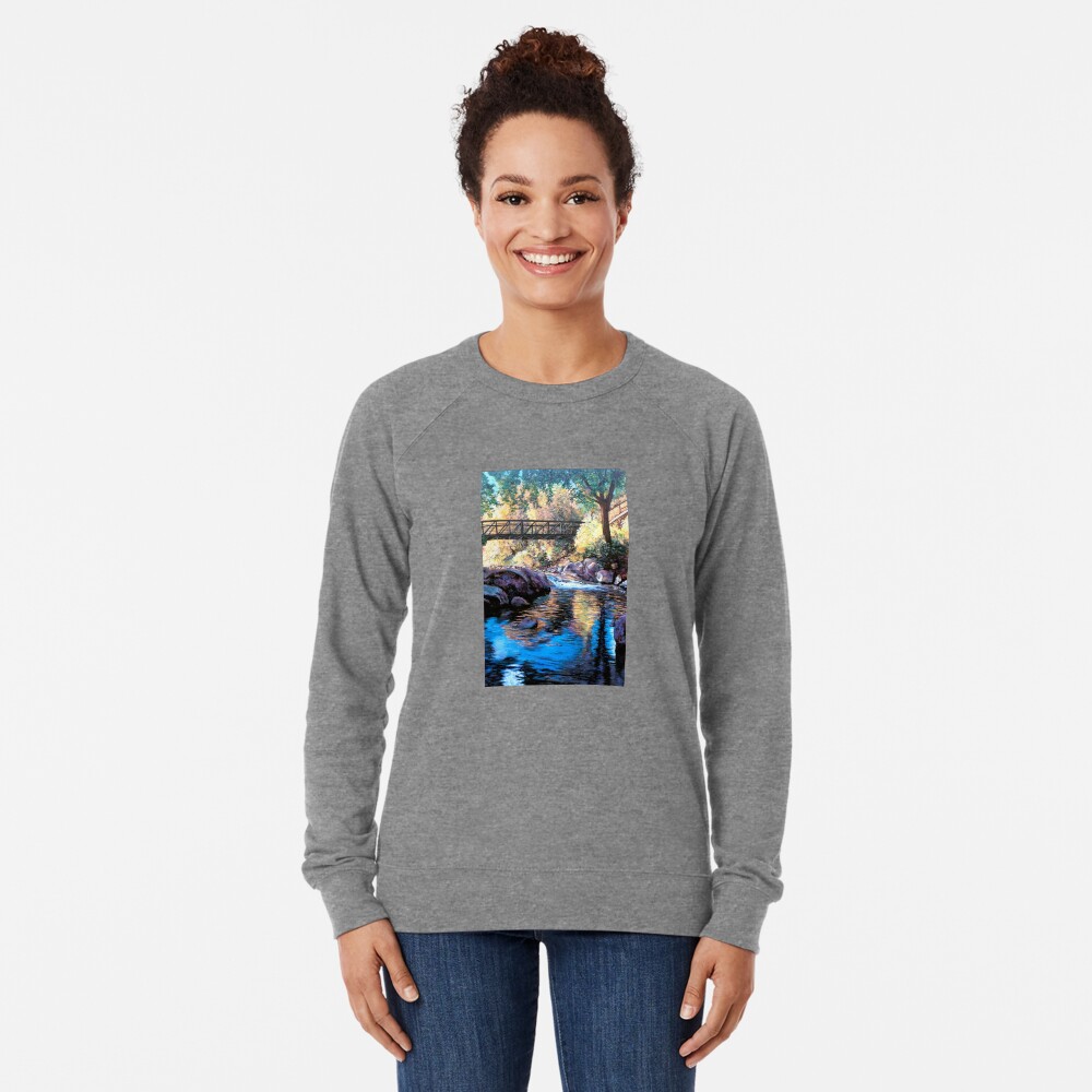 Boulder Creek Bridge - Late Afternoon Lightweight Sweatshirt