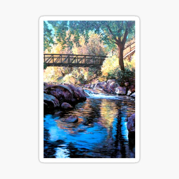 Boulder Creek Bridge - Late Afternoon Sticker